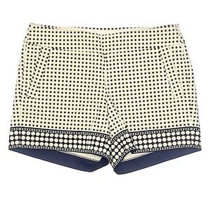 J Crew Black & Cream Shorts